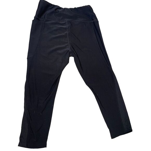 Jockey brand SZ M clack stretch capri yoga pants - Picture 2 of 9